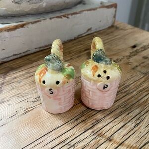 Vintage Salt and Pepper Shakers - Multicolor Ceramic